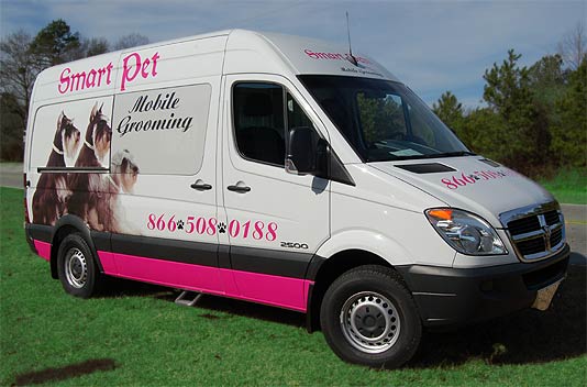 mobile dog grooming van for sale